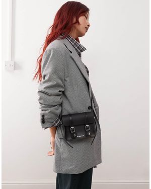 Dr. Martens Dr. martens – kiev – unisex-umhängetasche aus em glattleder, 7 zoll - Grau