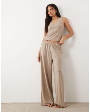ASOS – pointelle-pyjama - Natur