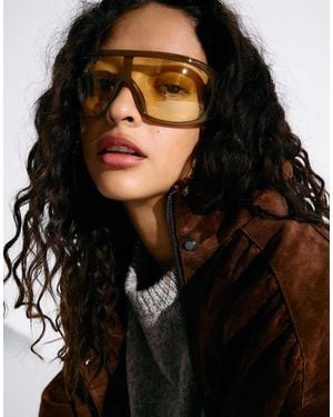Bershka Plastic Sunglasses - Black