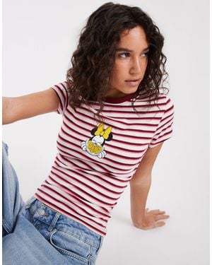 ASOS Disney Baby Tee With Minnie Lemon Print - Red