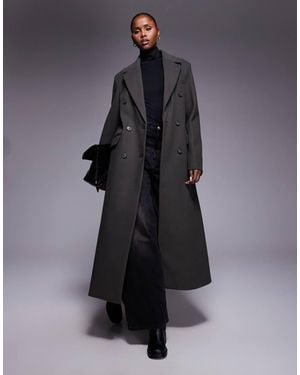 River Island Elegante Double Breasted Jas - Blauw