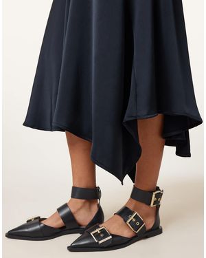 AllSaints – tay – bikerstiefel aus leder - Blau