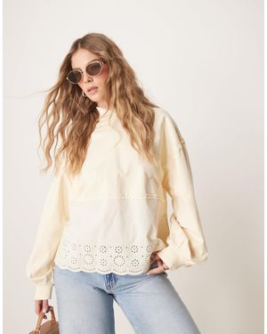 ASOS – oversize-kapuzenpullover - Weiß