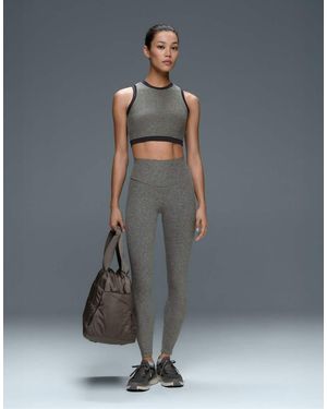 Oysho Sports Bra, Medium Support, Marl Contrast - Grey