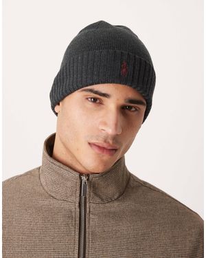 Polo Ralph Lauren – strickmütze aus merinowollmix - Braun