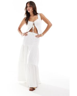 The Frolic Falda Larga Blanca Exclusiva De - Blanco