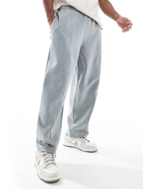 Pull&Bear Washed Wide Leg joggers - Blue