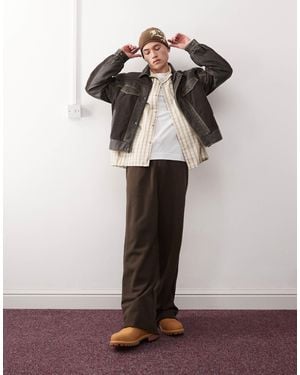 Weekday Astro Loose Fit Straight Leg Sweatpants - Brown