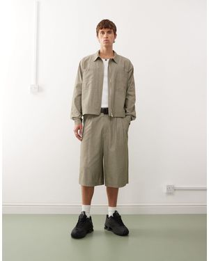 Collusion Tailored Longline Skater Jort - Natural