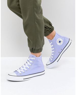 Converse Chuck Taylor All Star Hi Trainers In Lilac - Blue
