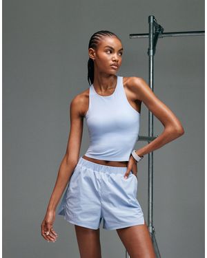 4505 Premium Internal Support Running Vest With Bonded Seams And Zip Phone Pocket - Gray