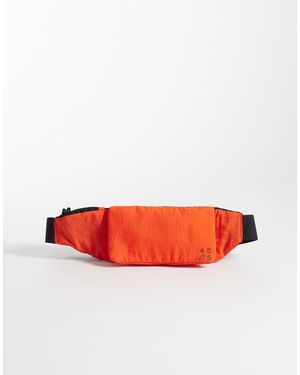 4505 Cinturón De Running Ajustable Con Cintura Elástica, Solapa Tejida Y Bolsillo Para Llaves En - Rojo