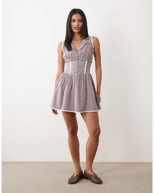 Cotton On Zoey Mini Shirt Dress - Multicolour