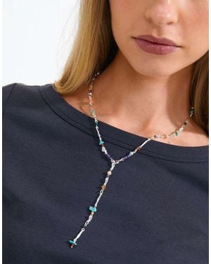 Pilgrim Ketting Met Zilverlaag - Blauw