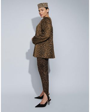 ASOS Asos design curve kurze formelle jacke ohne kragen - Braun