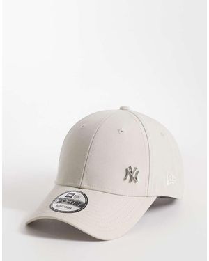 KTZ Ny Yankees 9forty Flawless Cap With Metal Badge - Natural