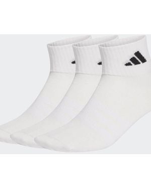 adidas Originals Thin&Light Sportswear Ankle Socks 3 Pair Pack - White