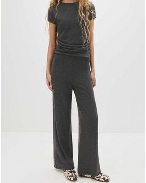Pull&Bear – hose aus strickstoff - Grau