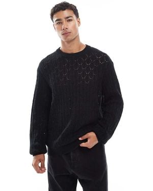Jack & Jones Open Knit Jumper - Blue