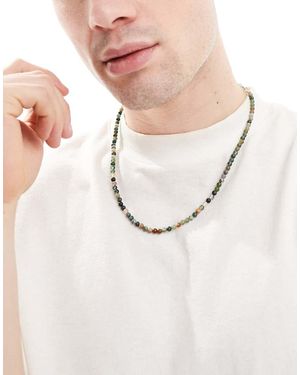 ASOS Collana Con Perline Semipreziose - Neutro