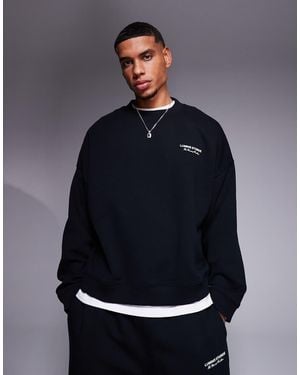 River Island Essential Crew Neck Sweatshirt Co-ord - Blue