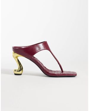 JW PEI – hannah – gesteppte zehensteg-mules - Pink