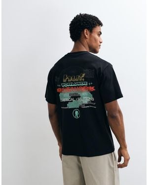 Huf Worldwide Network Graphic T-Shirt - Black