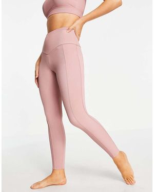 Onzie Leggings A Vita Alta A Coste - Rosa