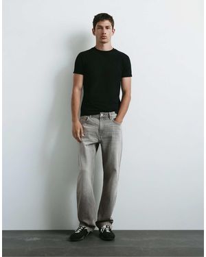 Pull&Bear Straight-leg-jeans - Grau