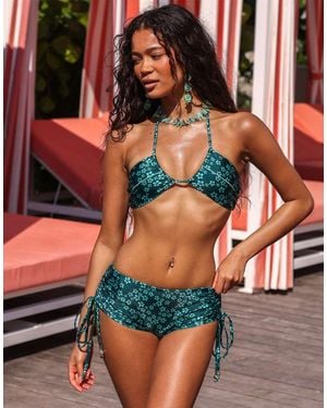 Kulani Kinis Moonkiss Bandeau Bikini Top - Green