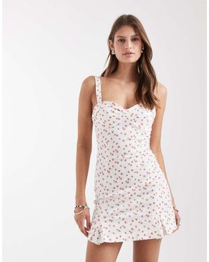 ASOS Panel Detail Mini Dress - White