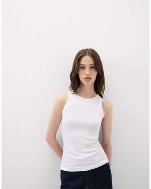 Intimissimi Ribbed Superior Cotton Vest Top - Grey