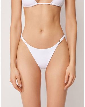 Calzedonia Premium Fit Thong Bikini Bottom - White