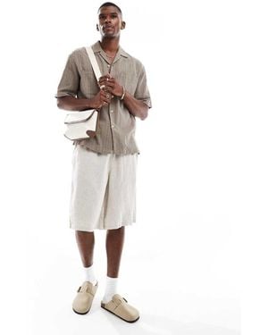 Cotton On baggy Linen Shorts - White