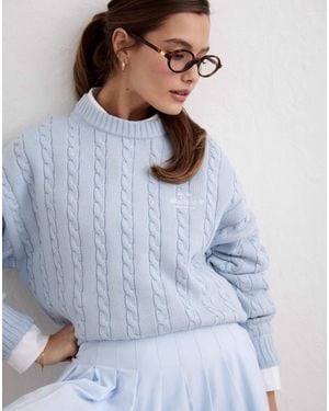 Aim'n Club - sweat en maille torsadée - aura - Gris
