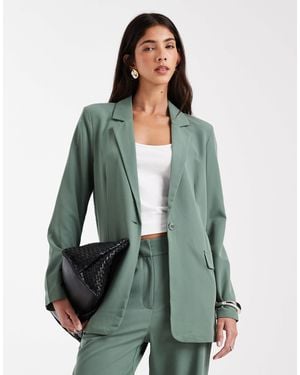 Vero Moda Loose Fit Tailored Blazer - Green