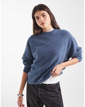 Vero Moda Jersey Suave De Cuello Redondo En Azul Claro