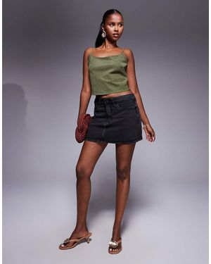 GOOD AMERICAN Good 90s Mini Skirt - Blue