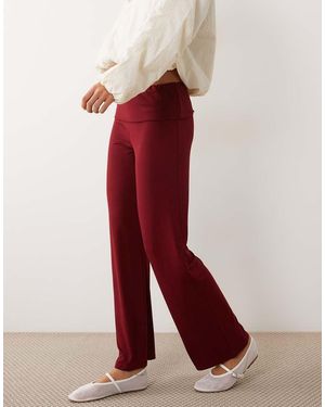 Miss Selfridge Pantalón De Pernera Ancha En Conjunto -Rojo
