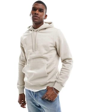 Only & Sons Sudadera Color Piedra Con Capucha De -Beis Neutro - Blanco