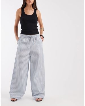 ONLY Pull On Wide Leg Pants - Blue
