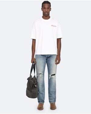 AllSaints Stanza kurzarmshirt mit rundhalsausschnitt - Weiß