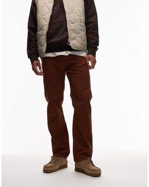 Wrangler X stranger things – 13mwz original cowboy – straight-fit-jeans aus cord - Braun
