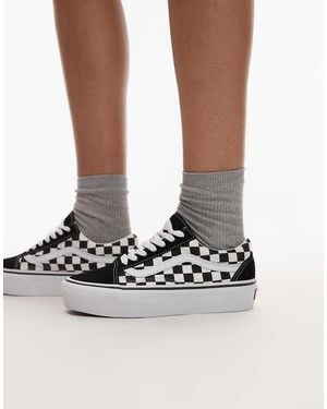 Vans Old Skool Platform Trainers - Metallic