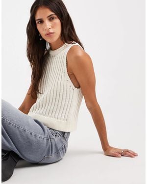 ASOS Knitted Tank Co Ord - White