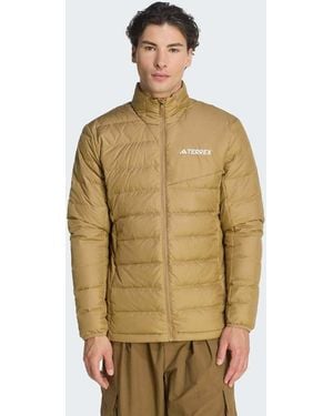 adidas Originals Terrex Chaqueta Ligera Acolchada Climawarm En Cardboard-Marrón - Verde