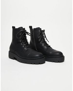 ASOS Lace Up Boots - Black