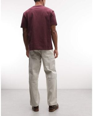 Faded Store Workshop Straight Leg Jeans - Multicolour