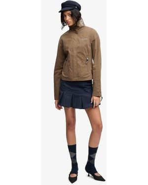 Bench x Superdry & Co High Neck Peached Jacket - Brown