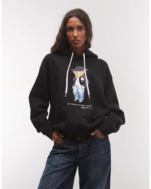 Polo Ralph Lauren Bear Print Hoodie - Black